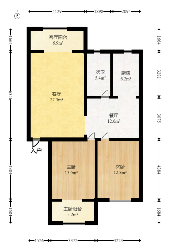 新诚小区 2室2厅1卫 48.00万 新诚小区 2室2厅1卫 48.00万户型图