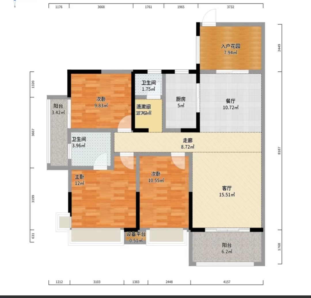 经世皇城 3室2厅1卫 70.00万 经世皇城 3室2厅1卫 70.00万室内图