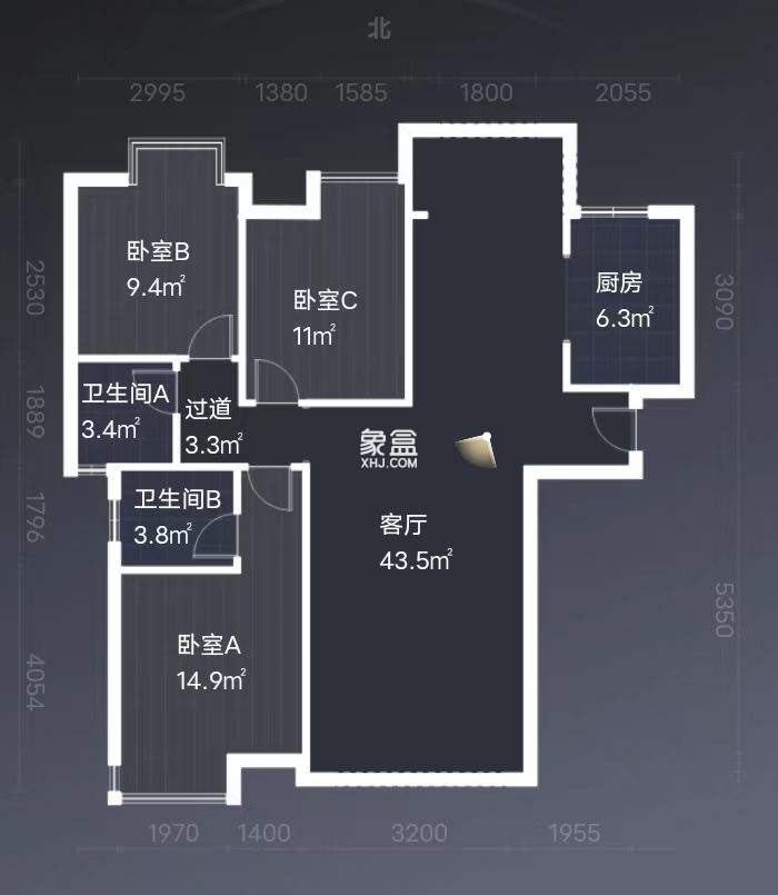 金水湾  3室2厅2卫    70.0万