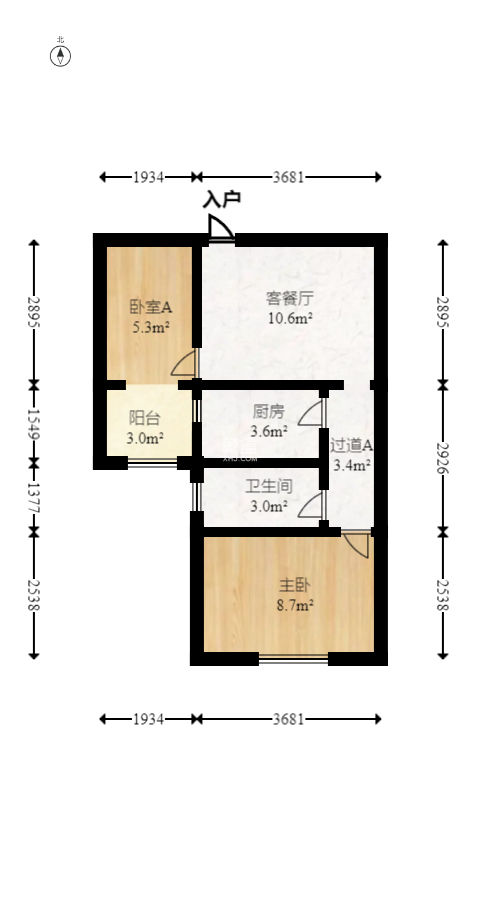 未来城科学家园 1室1厅1厨1卫 46.80万