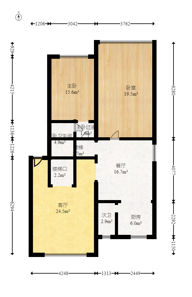 芙蓉苑 4室2厅1卫 93.0万 芙蓉苑 4室2厅1卫 93.0万户型图