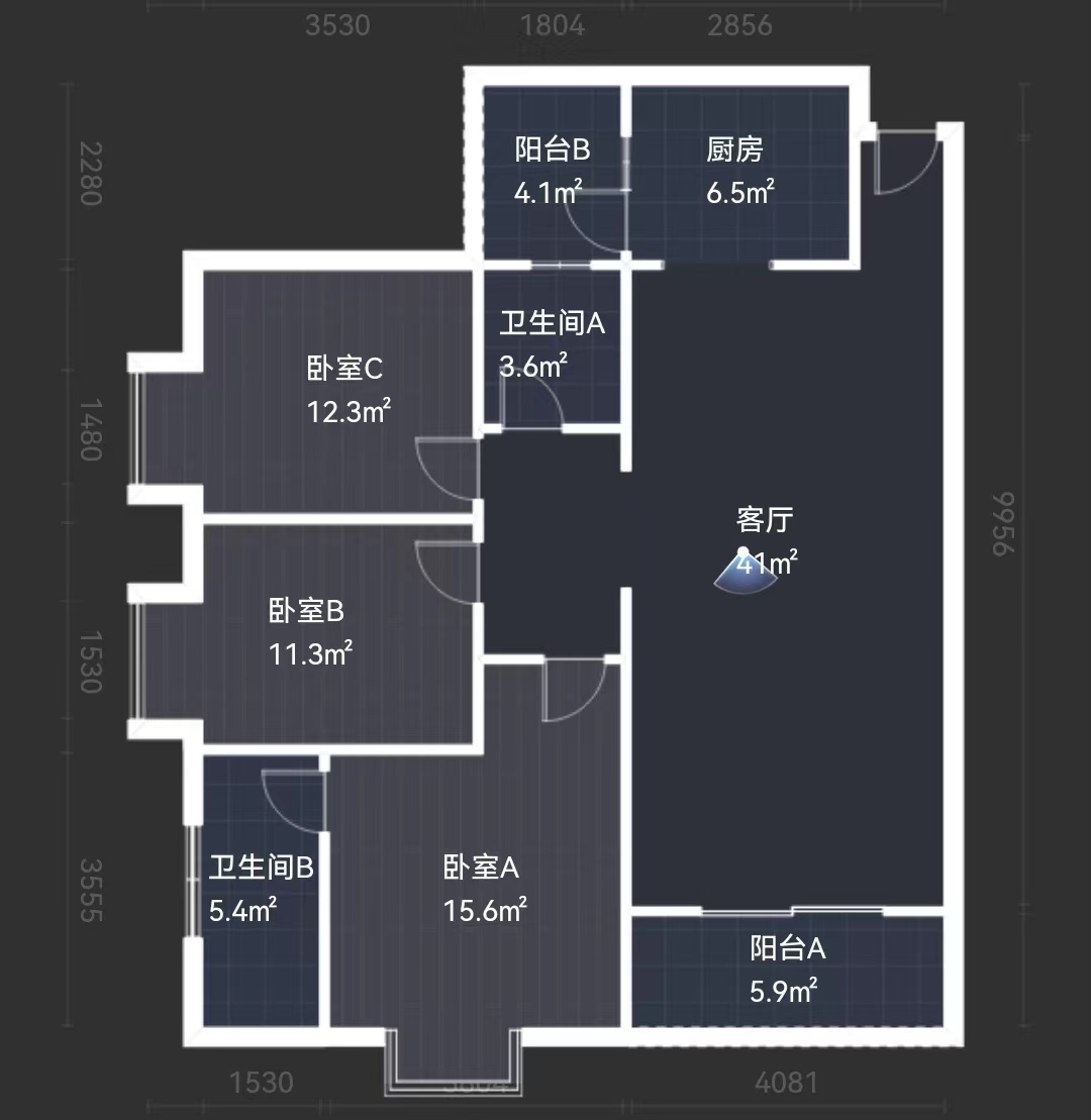 城市风景  3室2厅2卫   56.80万