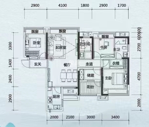 金轮津桥华府  4室2厅2卫    75.0万