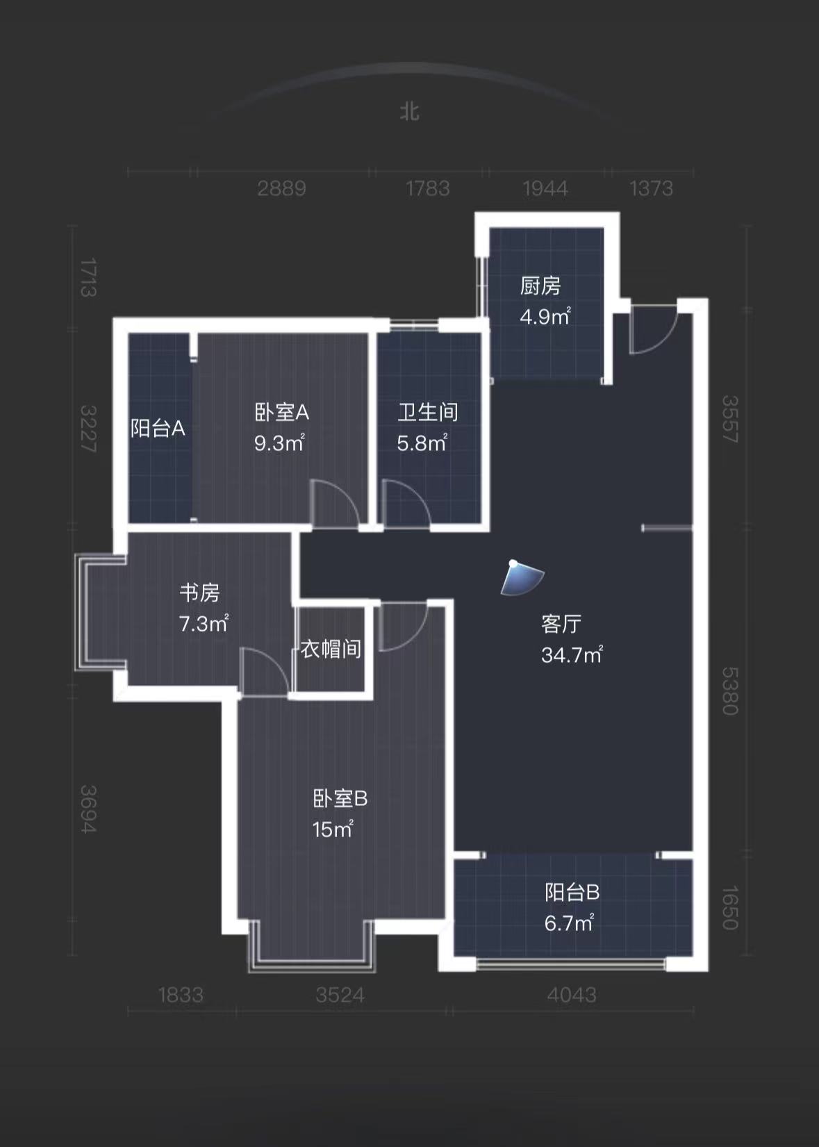 康馨佳园  3室2厅1卫   80.00万室内图