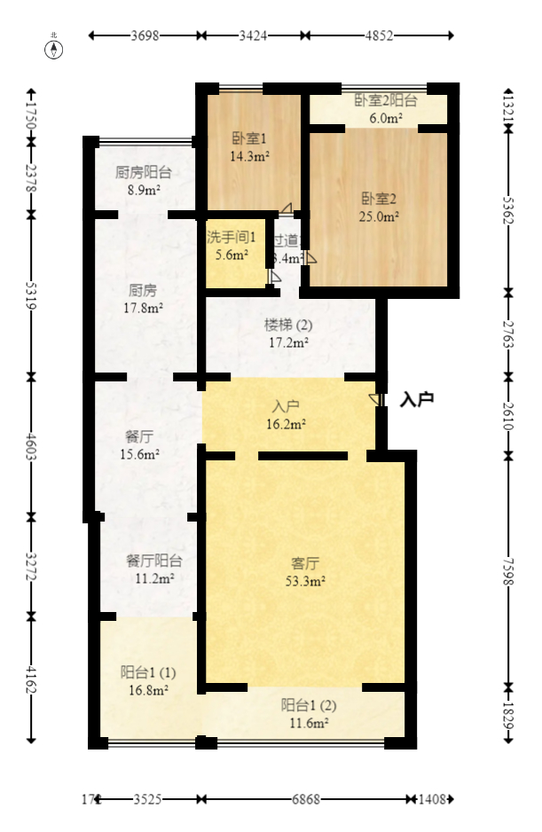 建鸿达华都（华都小户型及大华写字楼）  5室2厅4卫   749.50万室内图1