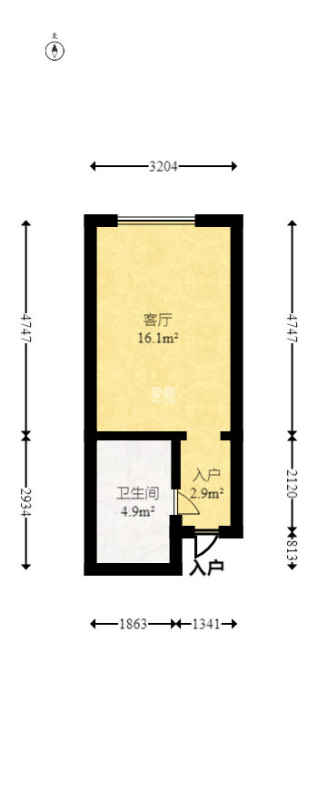 佐佑大厦  1室1厅1卫    18.0万