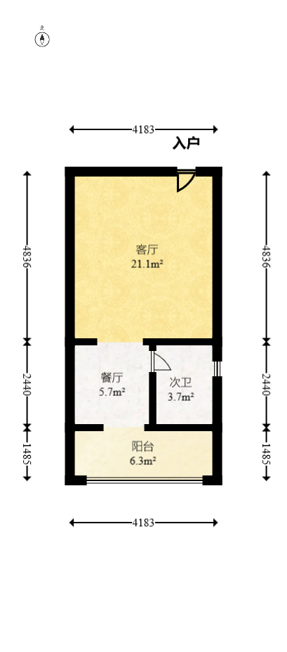 兰卡威国际  1室1厅1卫   28.00万室内图1