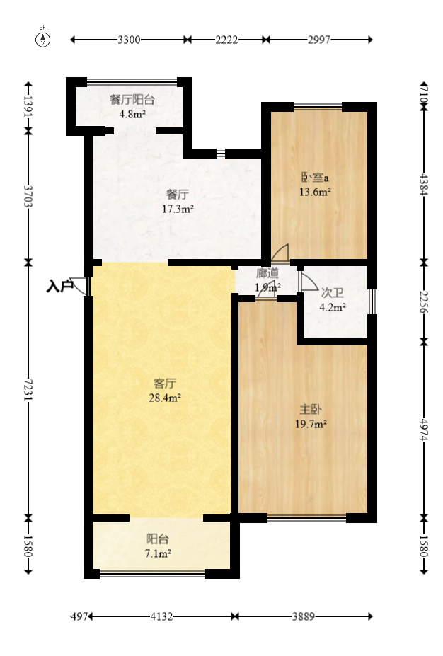 山水英伦 3室2厅2卫 68.0万 山水英伦 3室2厅2卫 68.0万户型图