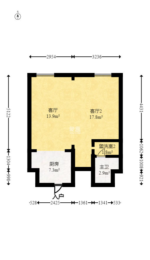 明昇壹城（明昇时代广场）三期  2室2厅1卫    97.99万