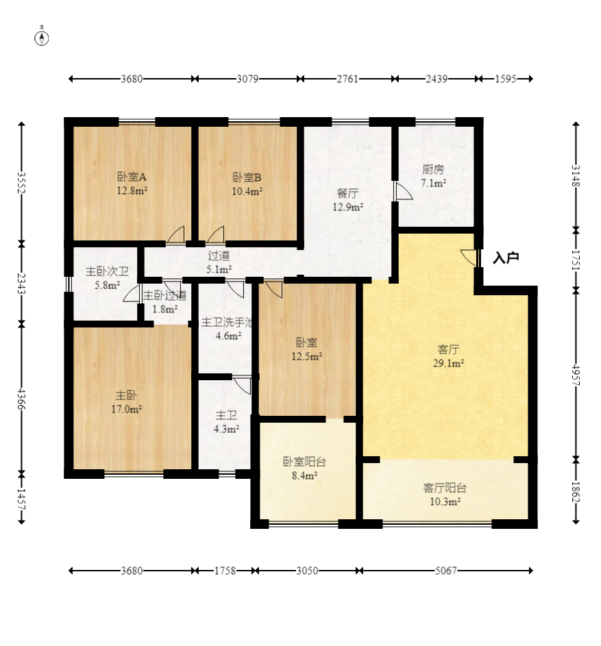 圆梦家园  4室2厅2卫    65.0万 圆梦家园  4室2厅2卫    65.0万户型图