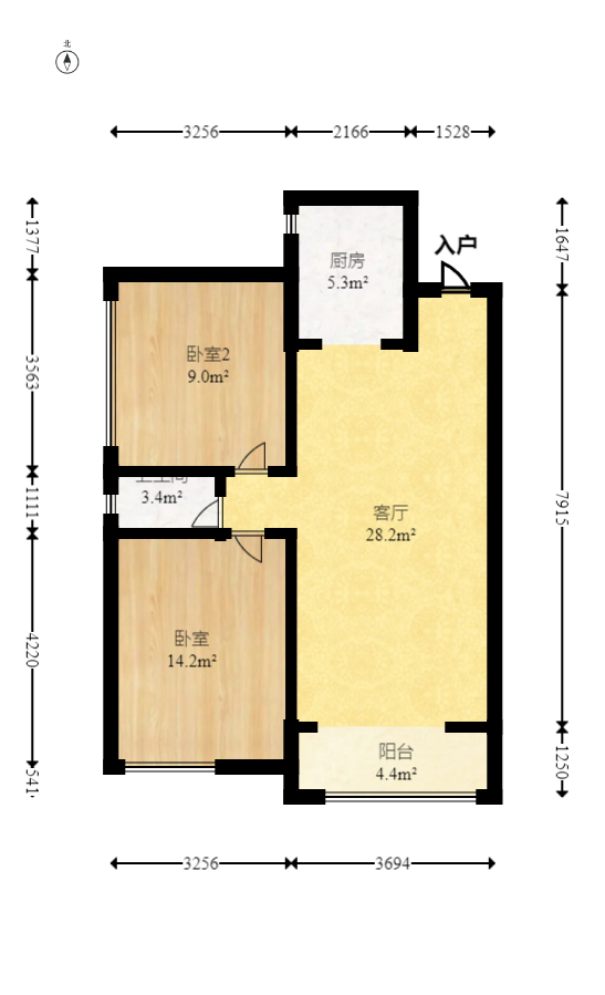 光明城市（星辰青年城）  0室0厅0卫   56.80万室内图1