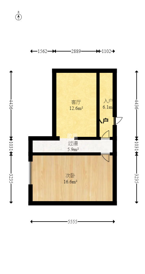 城市快线（新建大厦）  2室1厅1卫   53.00万