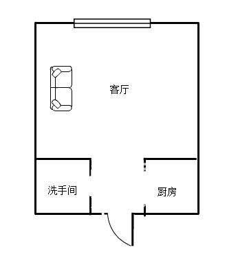 新桂公馆  1室1厅1卫   1000.00元/月室内图