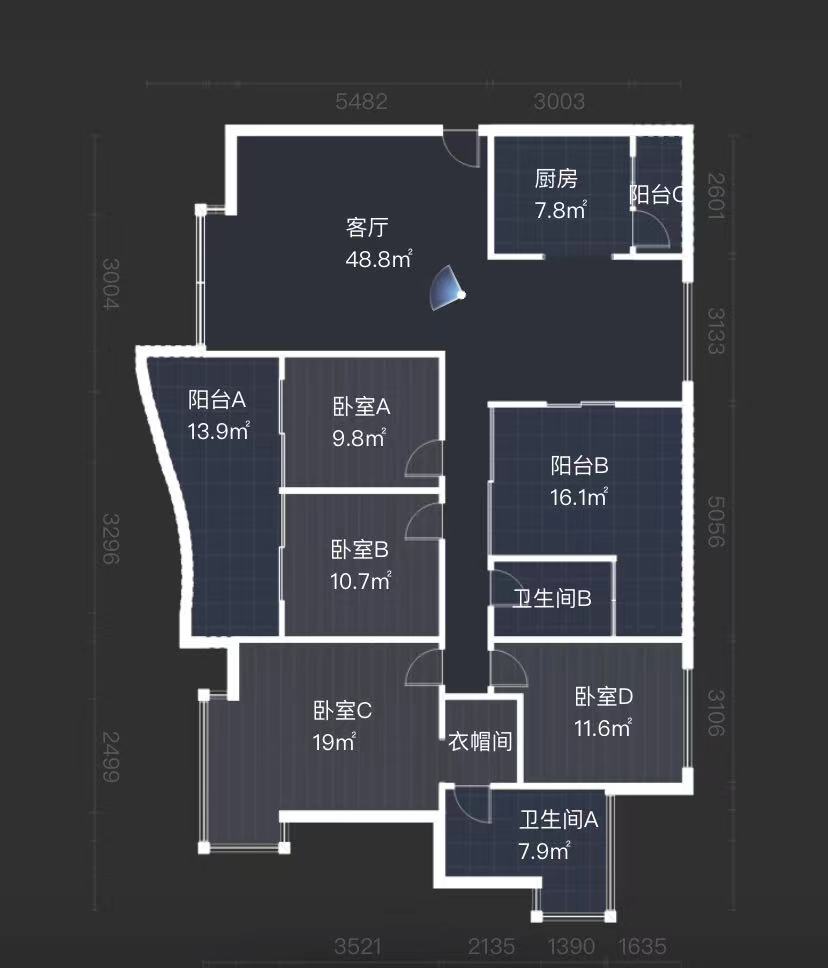 丽景滨江 4室2厅2卫 104.0万 丽景滨江 4室2厅2卫 104.0万室内图
