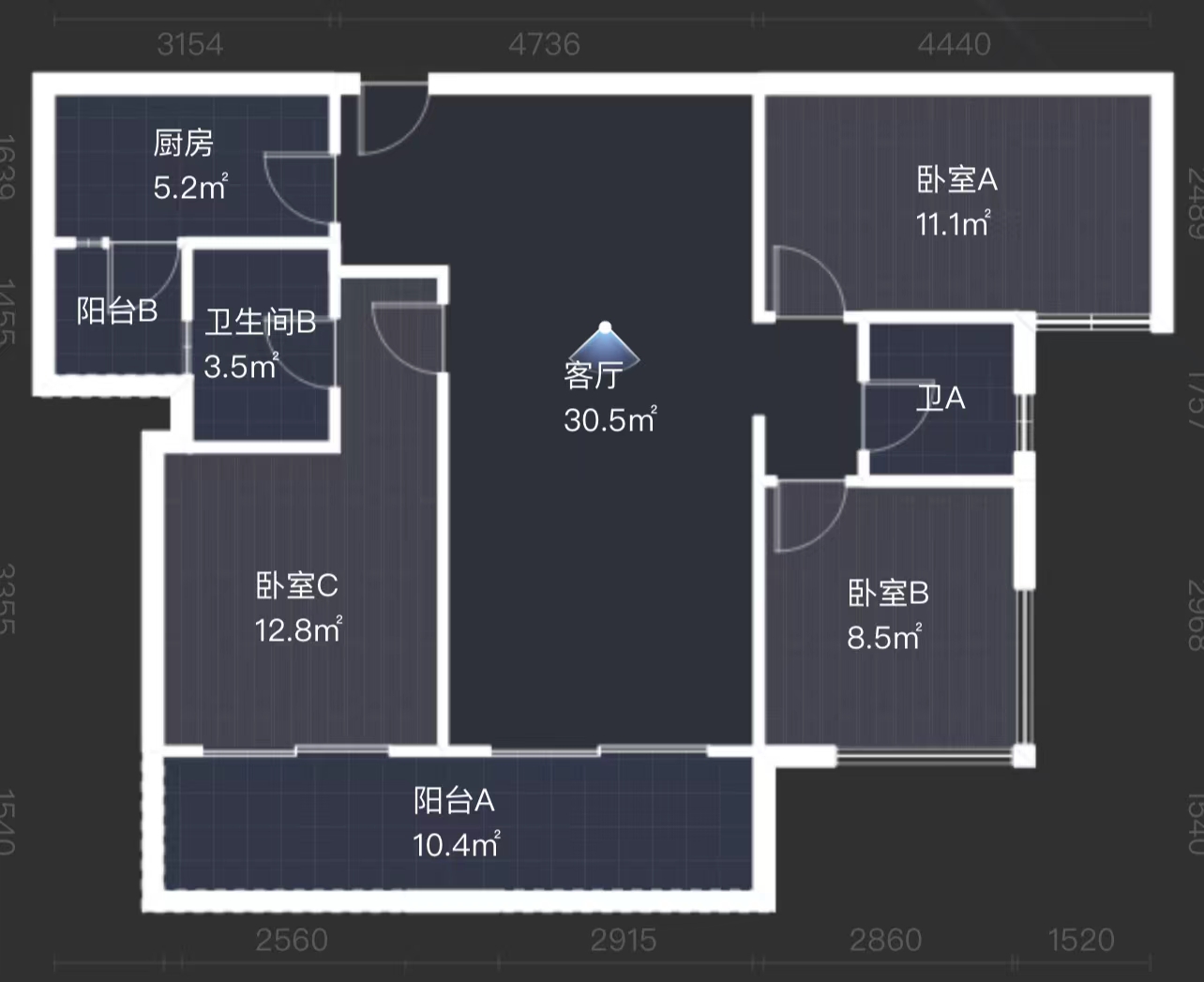翡翠公园（北大资源）  3室2厅2卫   65.50万