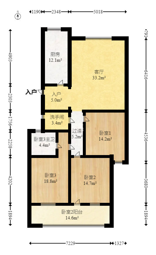 建丰公寓（长沙卷烟厂宿舍）  3室2厅2卫   78.00万