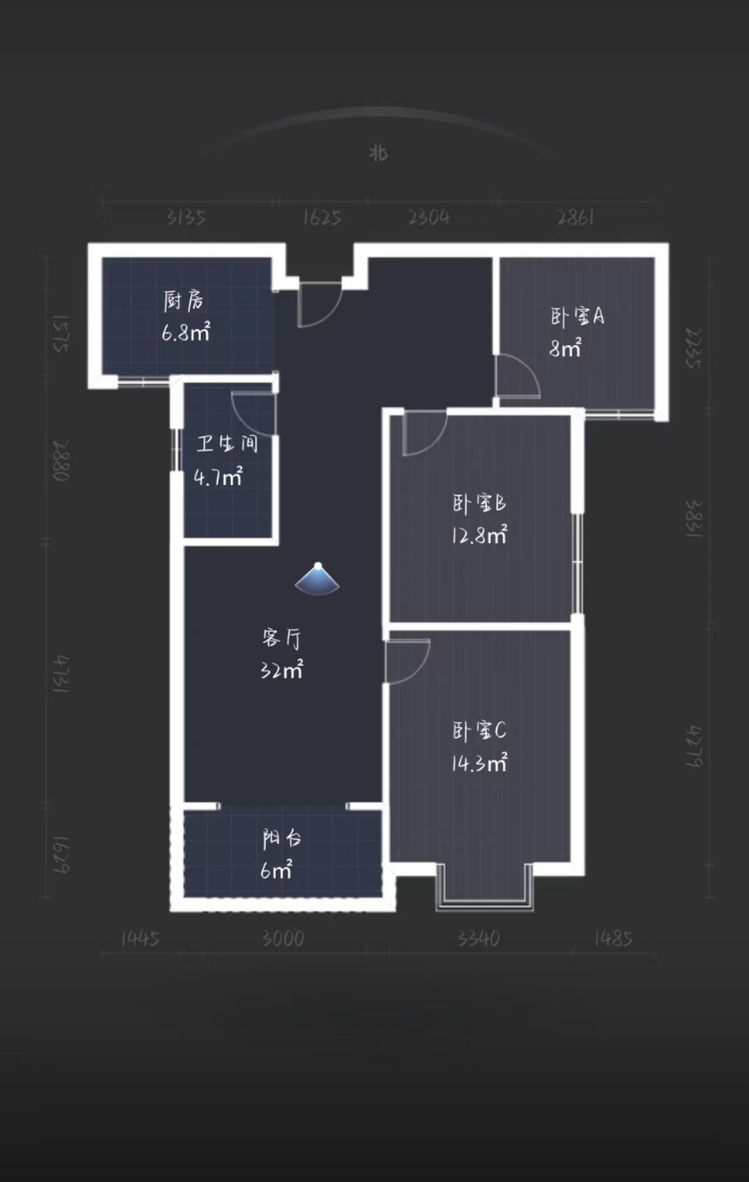 西郡佳园 3室2厅2卫 51.8万 西郡佳园 3室2厅2卫 51.8万室内图