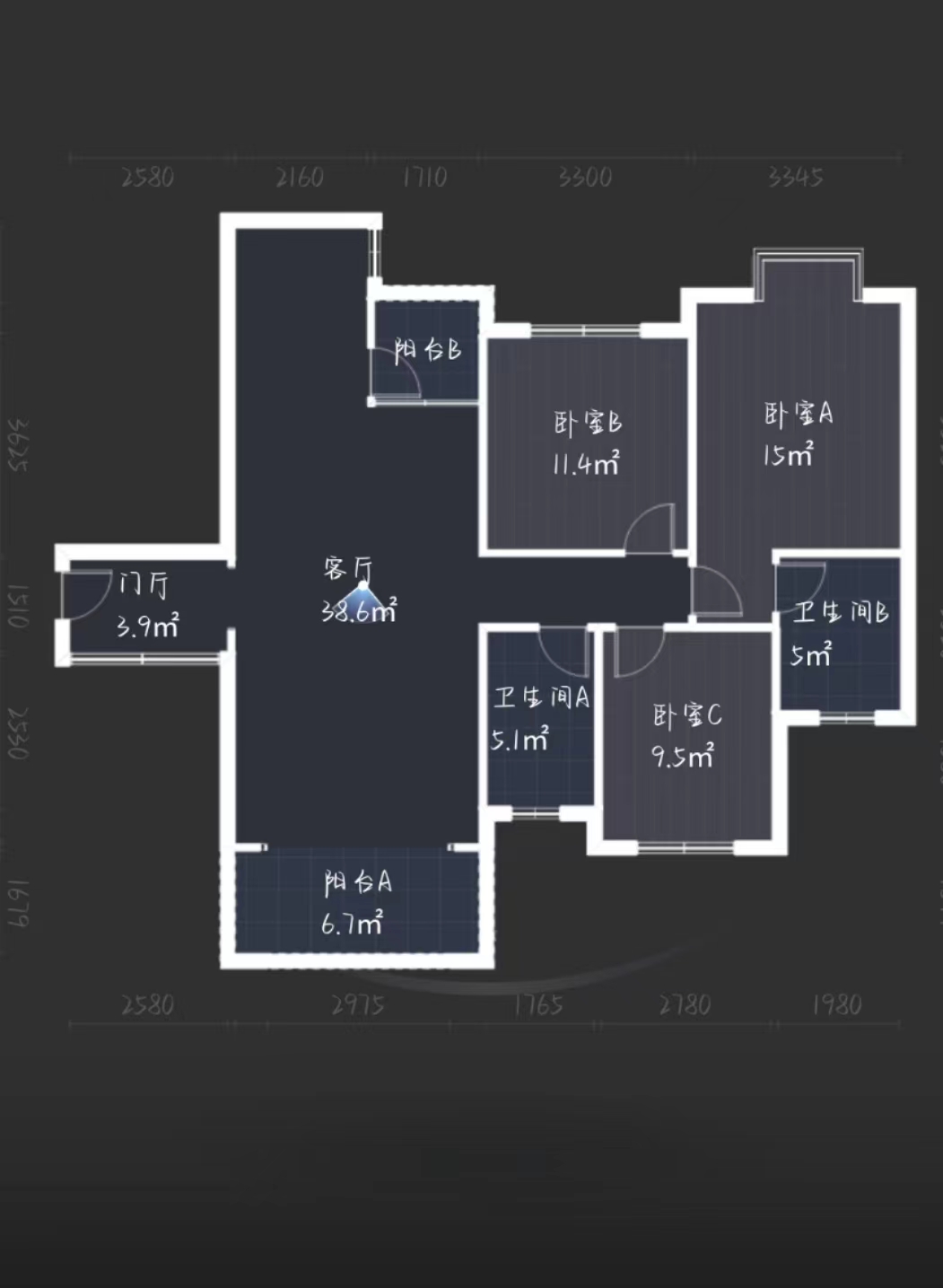 西郡佳园 3室2厅1卫 62.8万 西郡佳园 3室2厅1卫 62.8万室内图