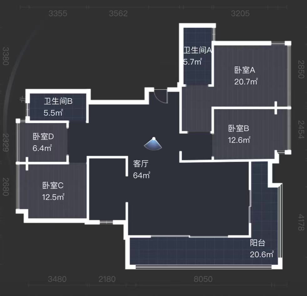 水木阳光里 4室2厅2卫 85.6万 水木阳光里 4室2厅2卫 85.6万室内图