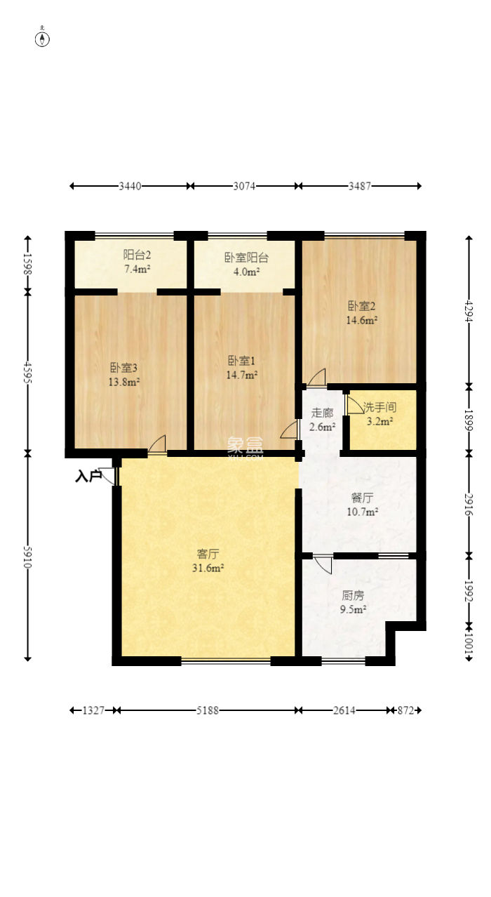 惠泽园  3室2厅1卫   100.00万