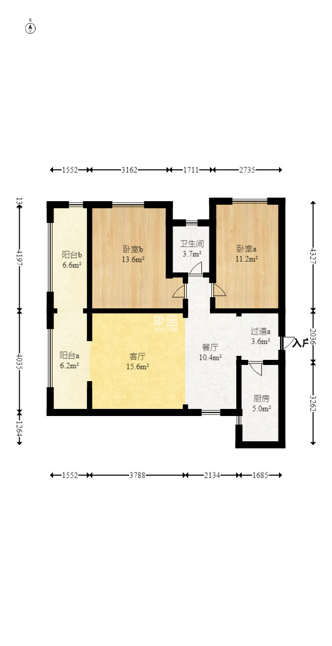 金谷豪庭  2室2厅1卫    50.0万