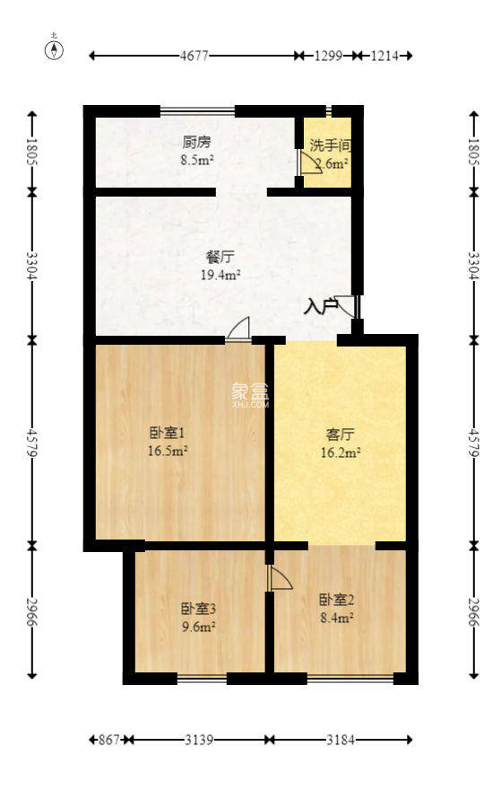 曙光中路邮政宿舍  2室1厅1卫   54.00万