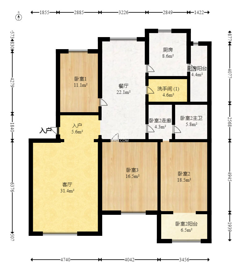 海華錦園  3室2廳2衛(wèi)   98.90萬