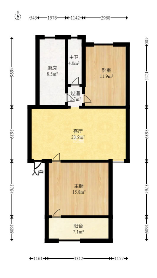 新合公寓（火星安置房小区）  2室1厅1卫   55.00万