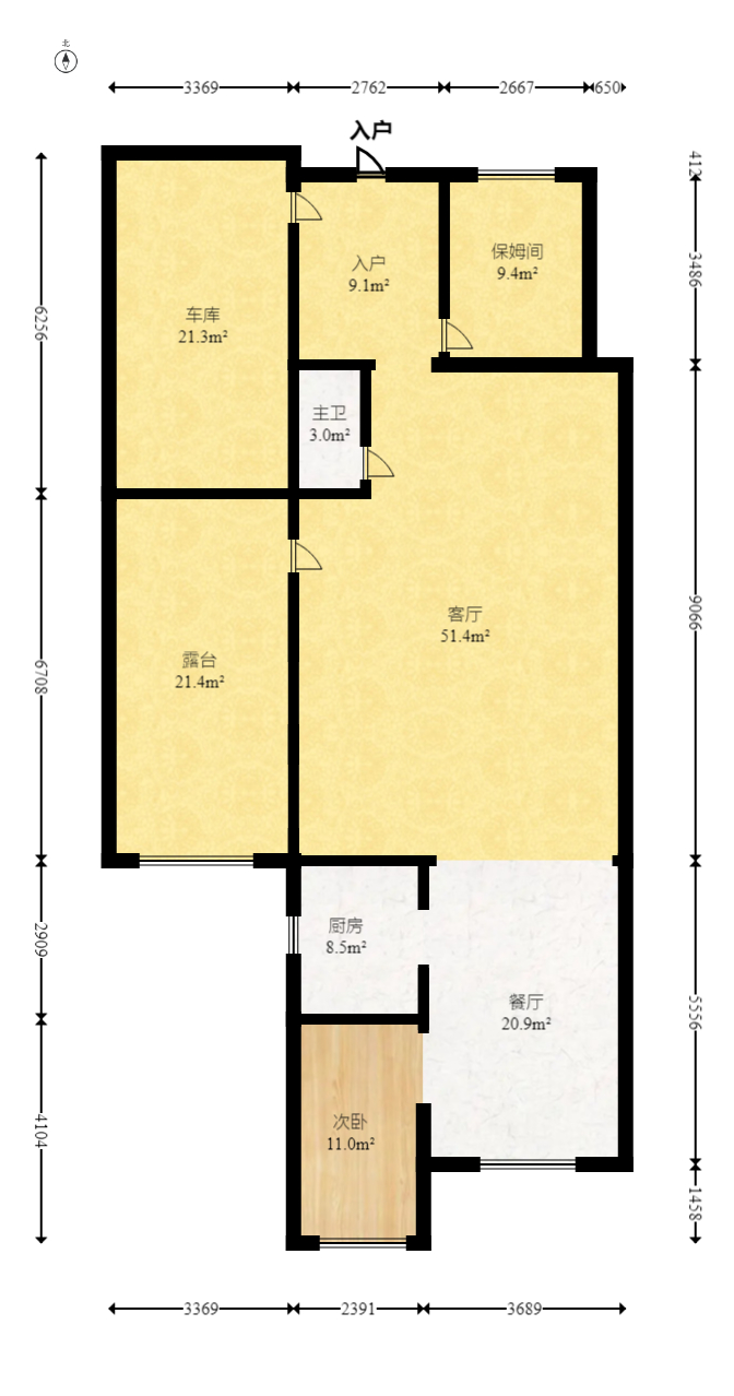 青竹湖畔  5室2厅4卫   367.80万室内图1