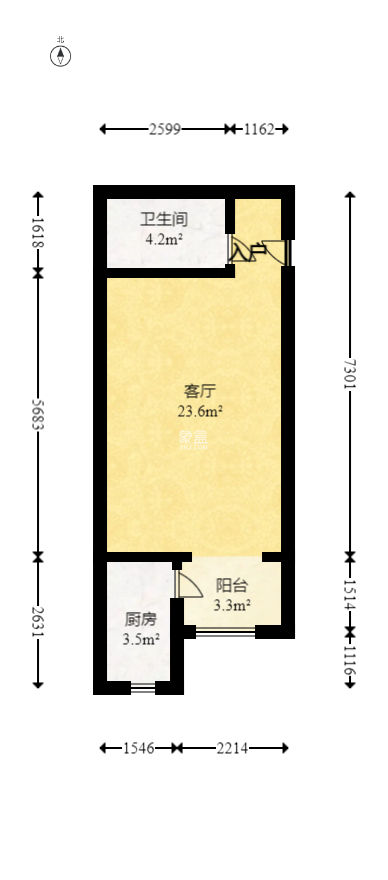 西子湖畔沃府  1室1厅1卫   50.00万