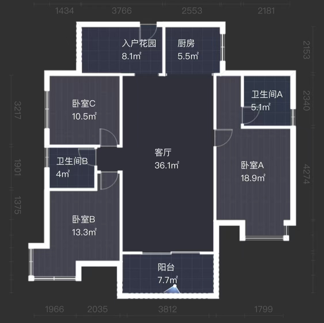 金碧花园 3室2厅2卫 65.0万 金碧花园 3室2厅2卫 65.0万室内图