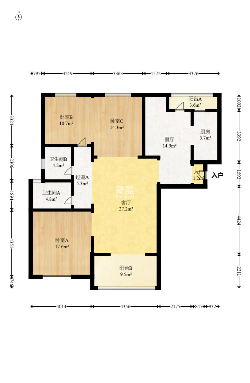 珠江东方明珠（新地东方明珠）一二期  3室2厅1卫    130.0万