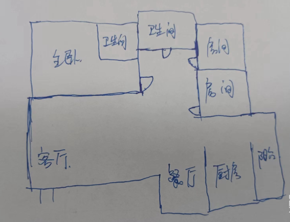 百江花园  3室2厅2卫   58.00万