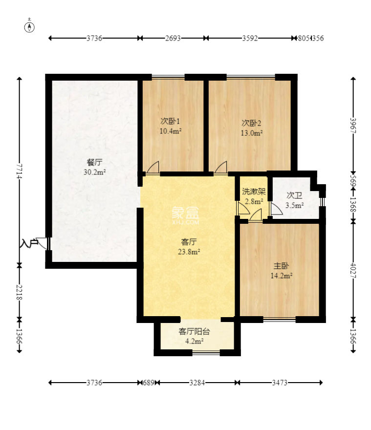 保利西海岸B区  3室2厅1卫   228.00万