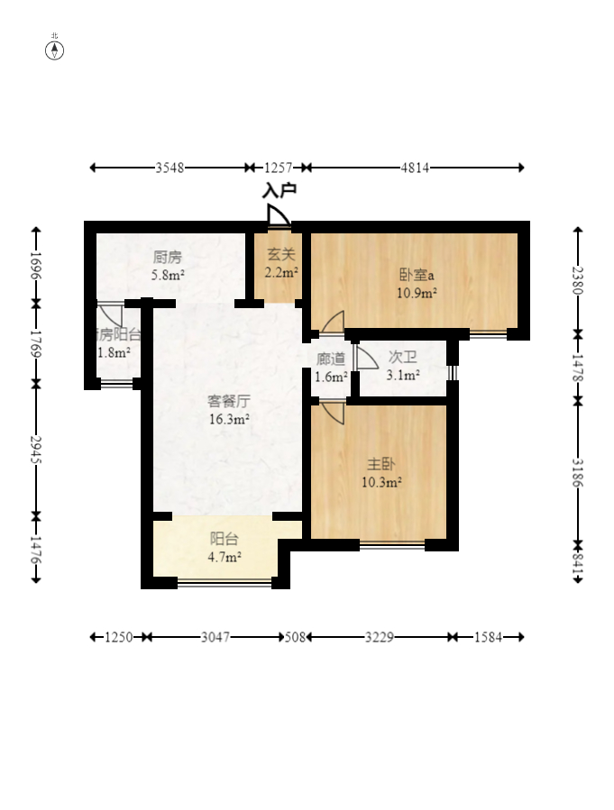 梅溪鑫苑名家 0室0廳 100.00萬(wàn)室內(nèi)圖1