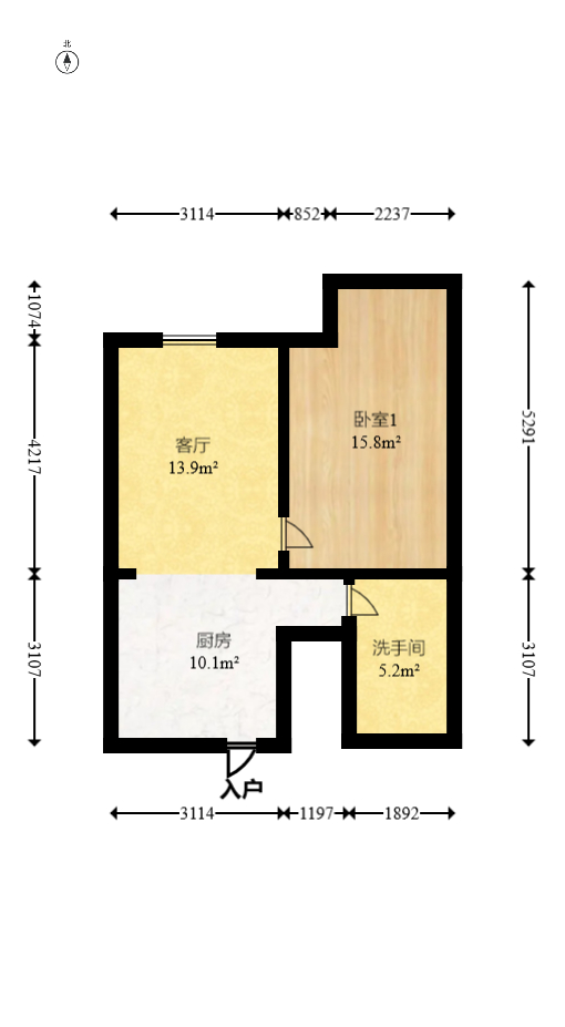 明昇壹城(明昇时代广场)三期 3室2厅2卫 78.0万 明昇壹城(明昇时代广场)三期 3室2厅2卫 78.0万户型图