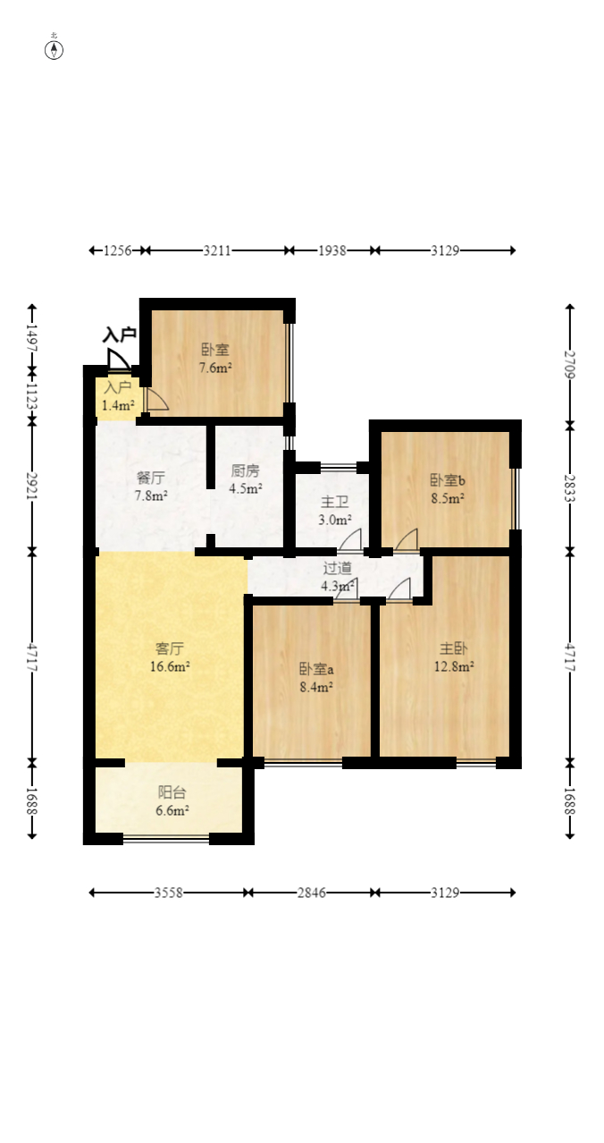 花样年华  4室2厅1卫    81.8万 花样年华  4室2厅1卫    81.8万户型图