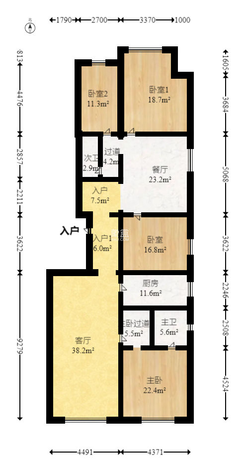 天域新都  4室2厅2卫   228.00万
