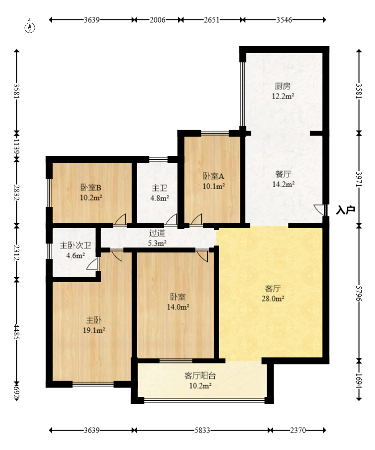 明城公寓  4室2厅2卫    82.5万 明城公寓  4室2厅2卫    82.5万户型图