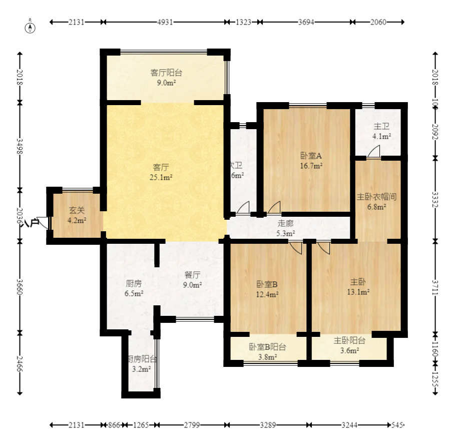 中建芙蓉嘉苑  3室2厅2卫    130.0万 中建芙蓉嘉苑  3室2厅2卫    130.0万户型图
