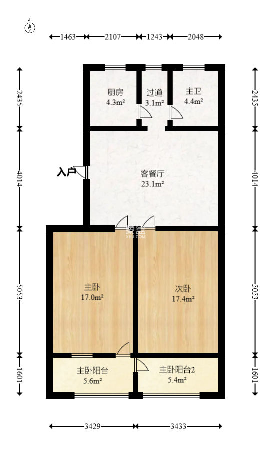 陳家湖小區(qū)  2室2廳1衛(wèi)   75.00萬
