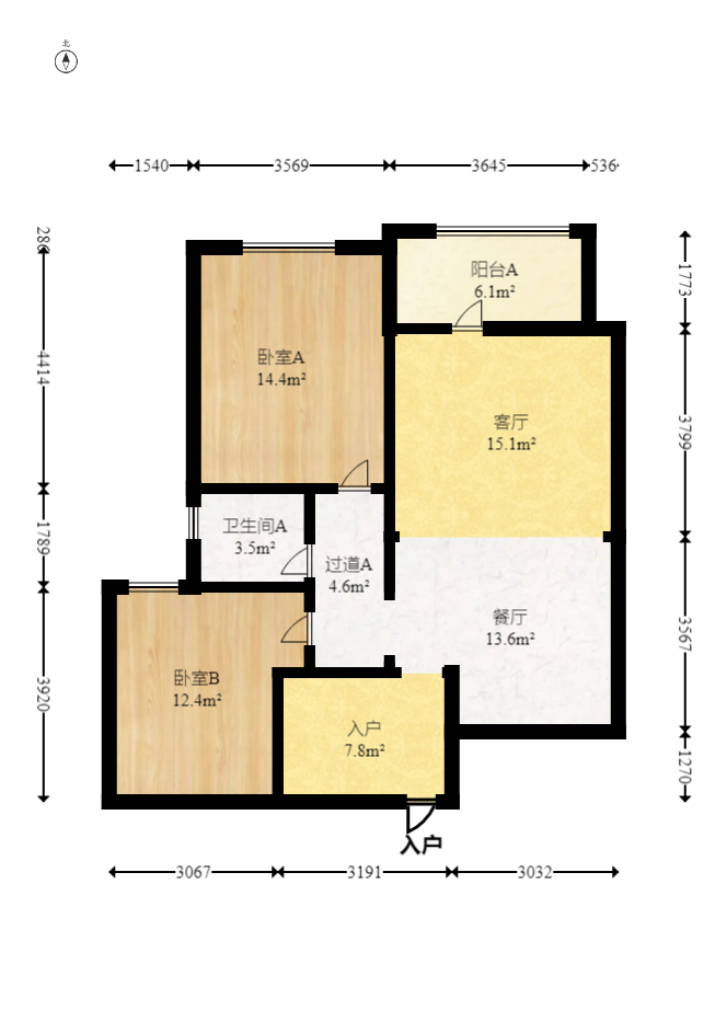 澳海澜庭  2室2厅1卫    63.8万 澳海澜庭  2室2厅1卫    63.8万户型图