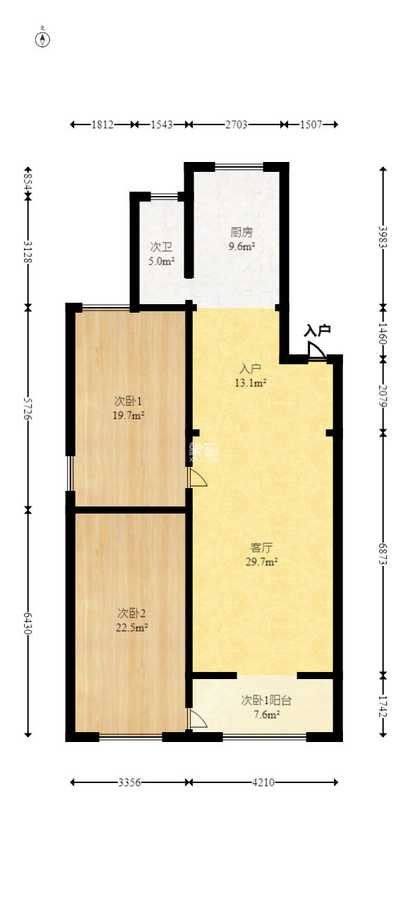 公安分局宿舍  3室2厅1卫   48.90万