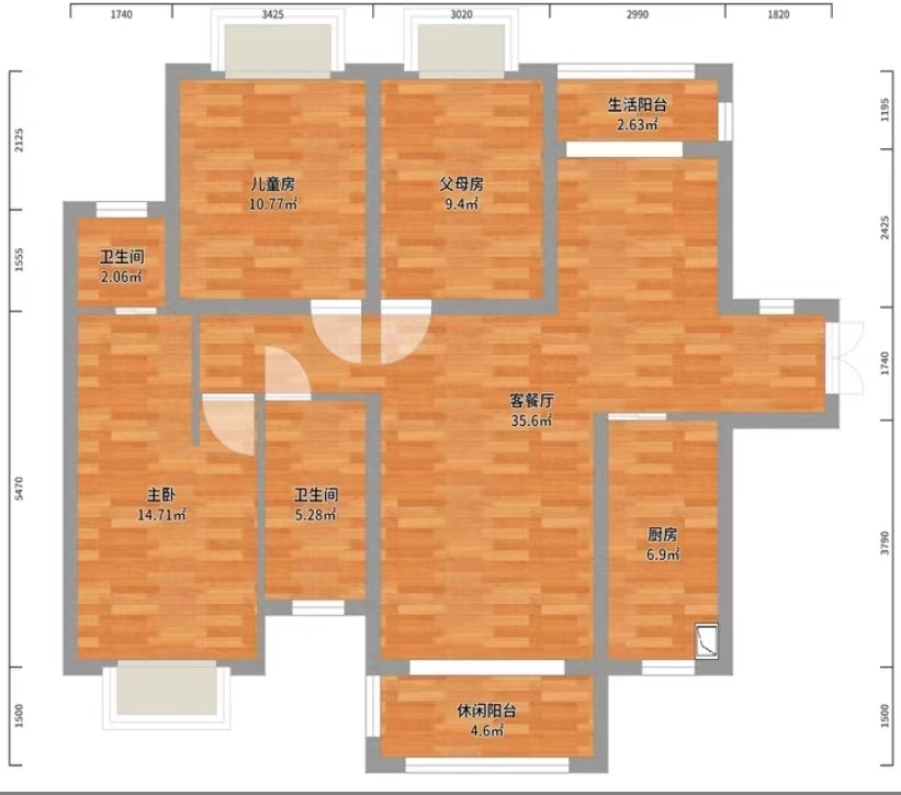 城市公园  3室2厅2卫    55.8万 城市公园  3室2厅2卫    55.8万