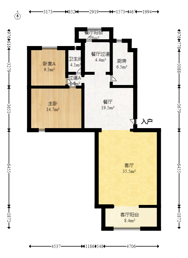 天泰怡园  1室1厅1卫   42.00万室内图1