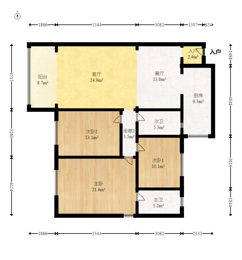 丽晶花园  3室2厅2卫    155.0万 丽晶花园  3室2厅2卫    155.0万户型图
