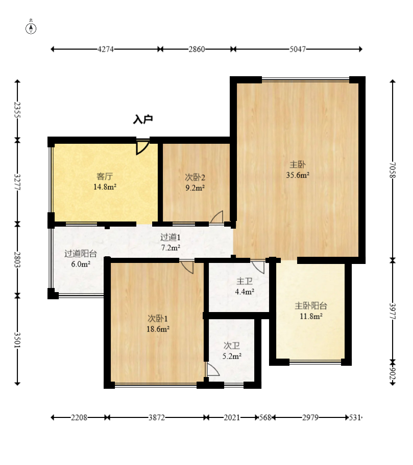 新大新  3室2厅1卫   120.00万室内图1