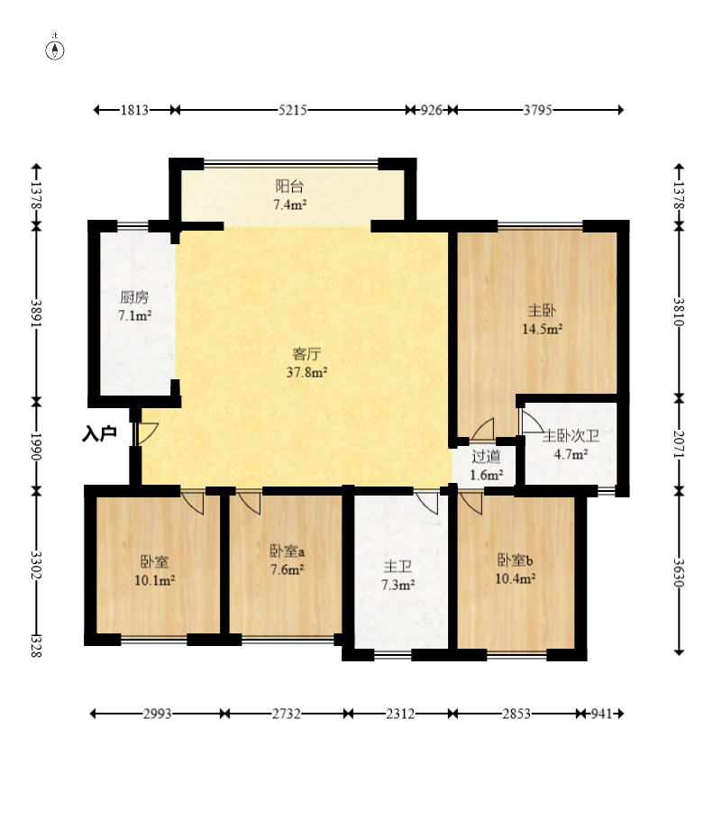 中安善化国际  4室2厅2卫   50.00万 中安善化国际  4室2厅2卫   50.00万户型图