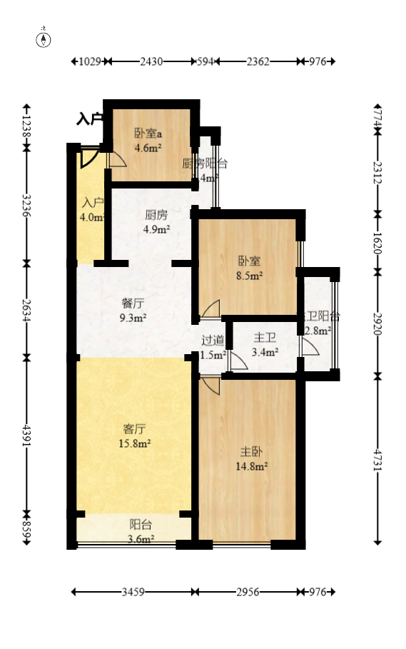 和悦城(蟠龙景苑)  3室2厅1卫    68.0万 和悦城(蟠龙景苑)  3室2厅1卫    68.0万户型图