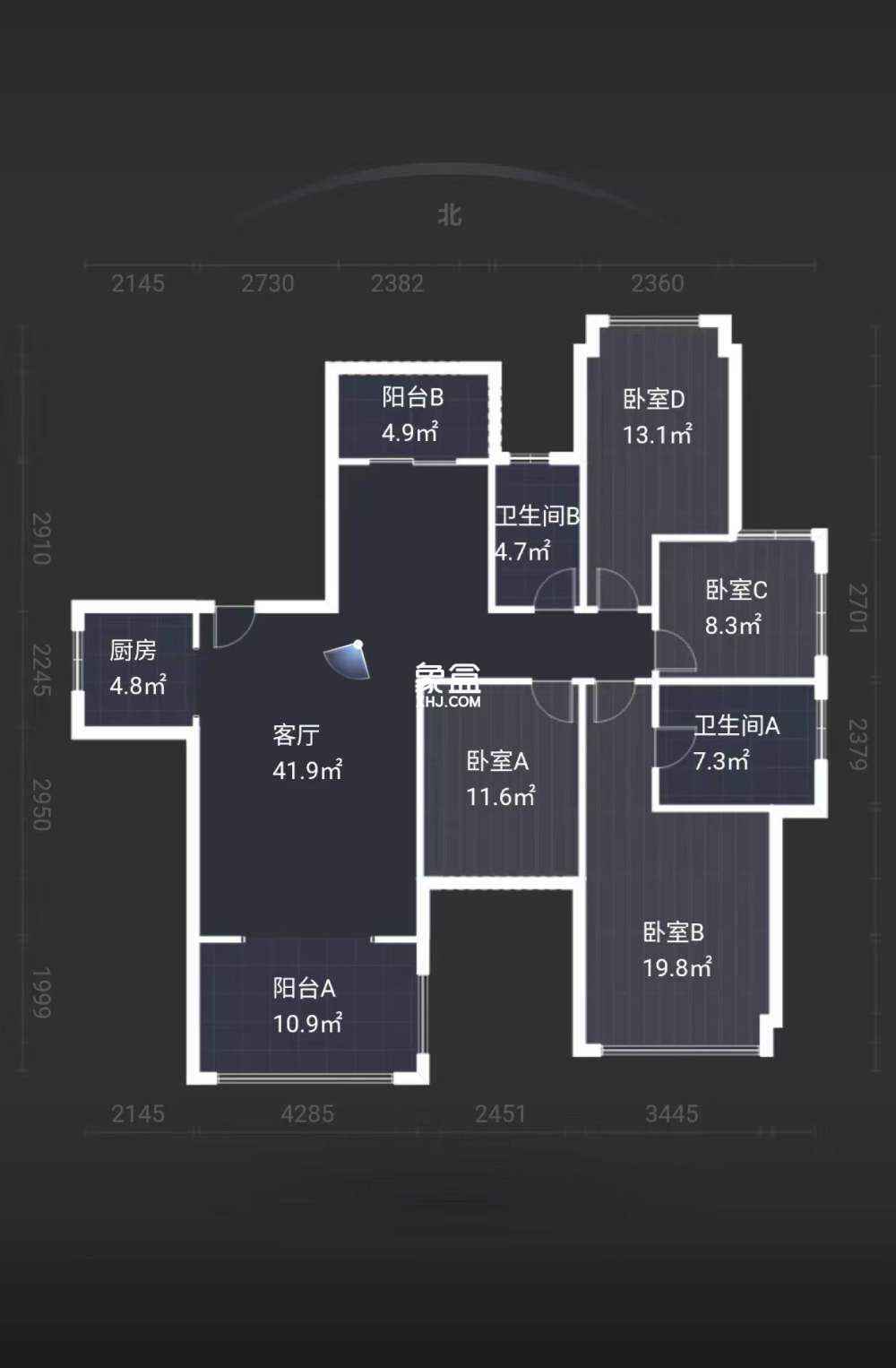 佳兆业金域天下二期  4室2厅1卫   72.00万